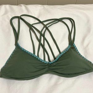 O'Neill Women's Olive Embroidered Bikini Top